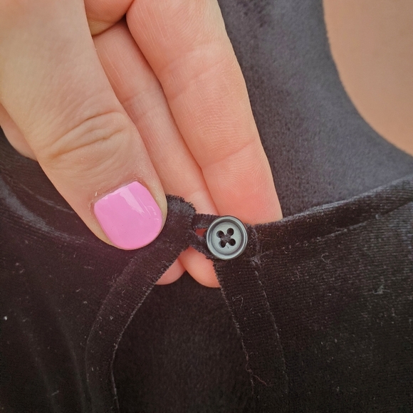 Old Navy Sleeveless Black A-Line Velour Dress Size Small Tall NWOT - Picture 9 of 12